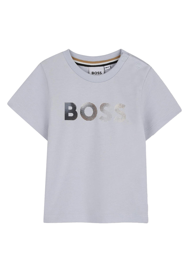 T-shirt celeste per neonato