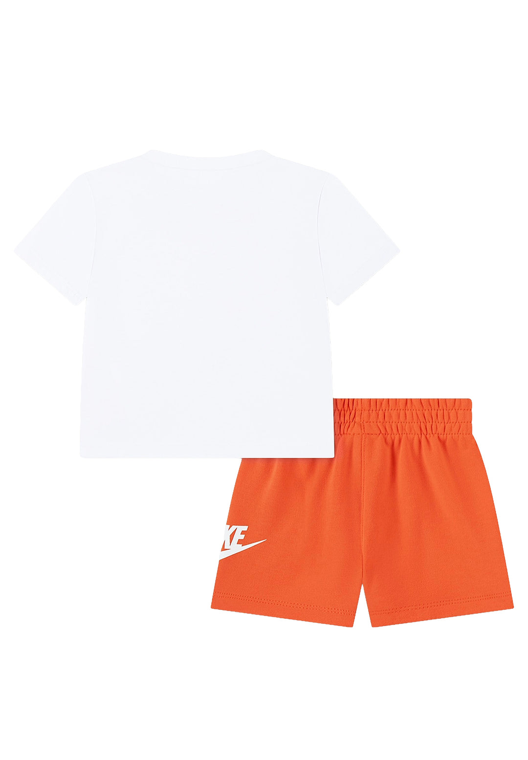 Completo bianco-arancione per bambino
