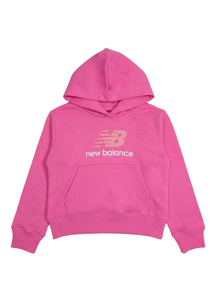 Felpa cappuccio fuxia per bambina