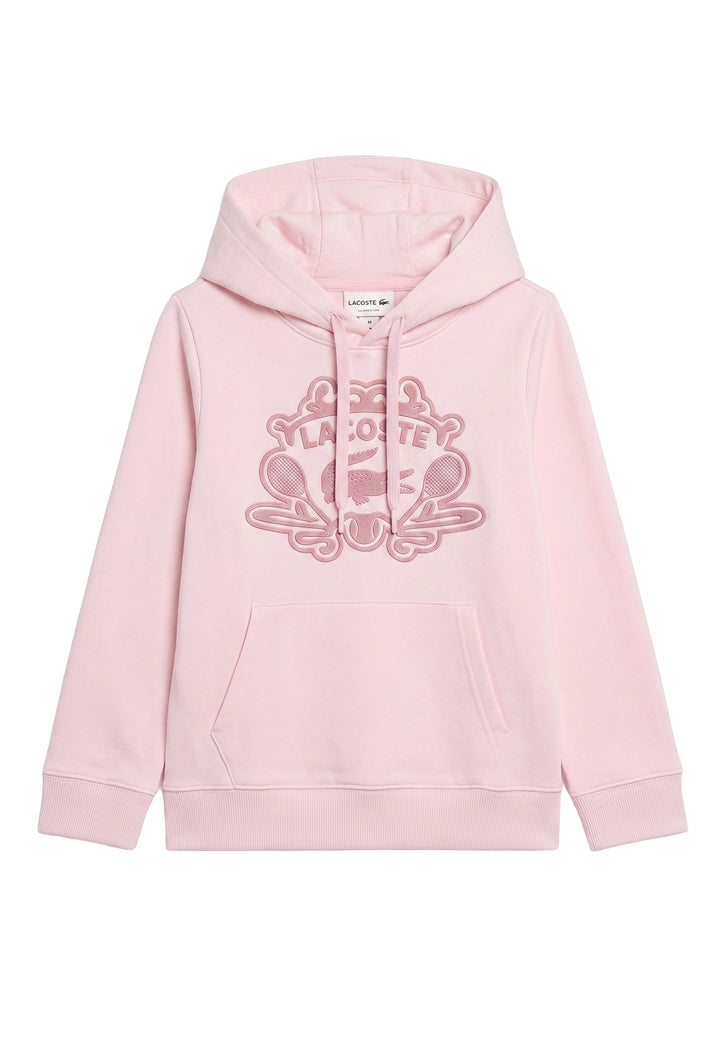 Felpa cappuccio rosa per bambina