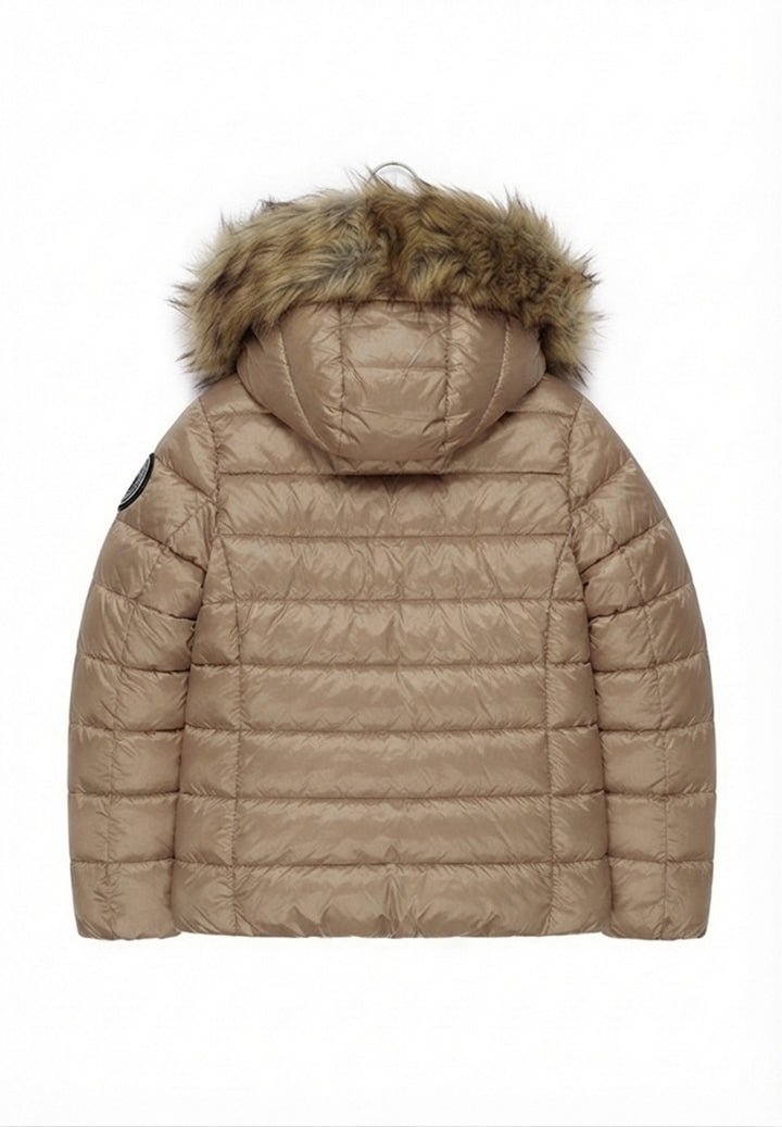 Giubbotto beige per bambina