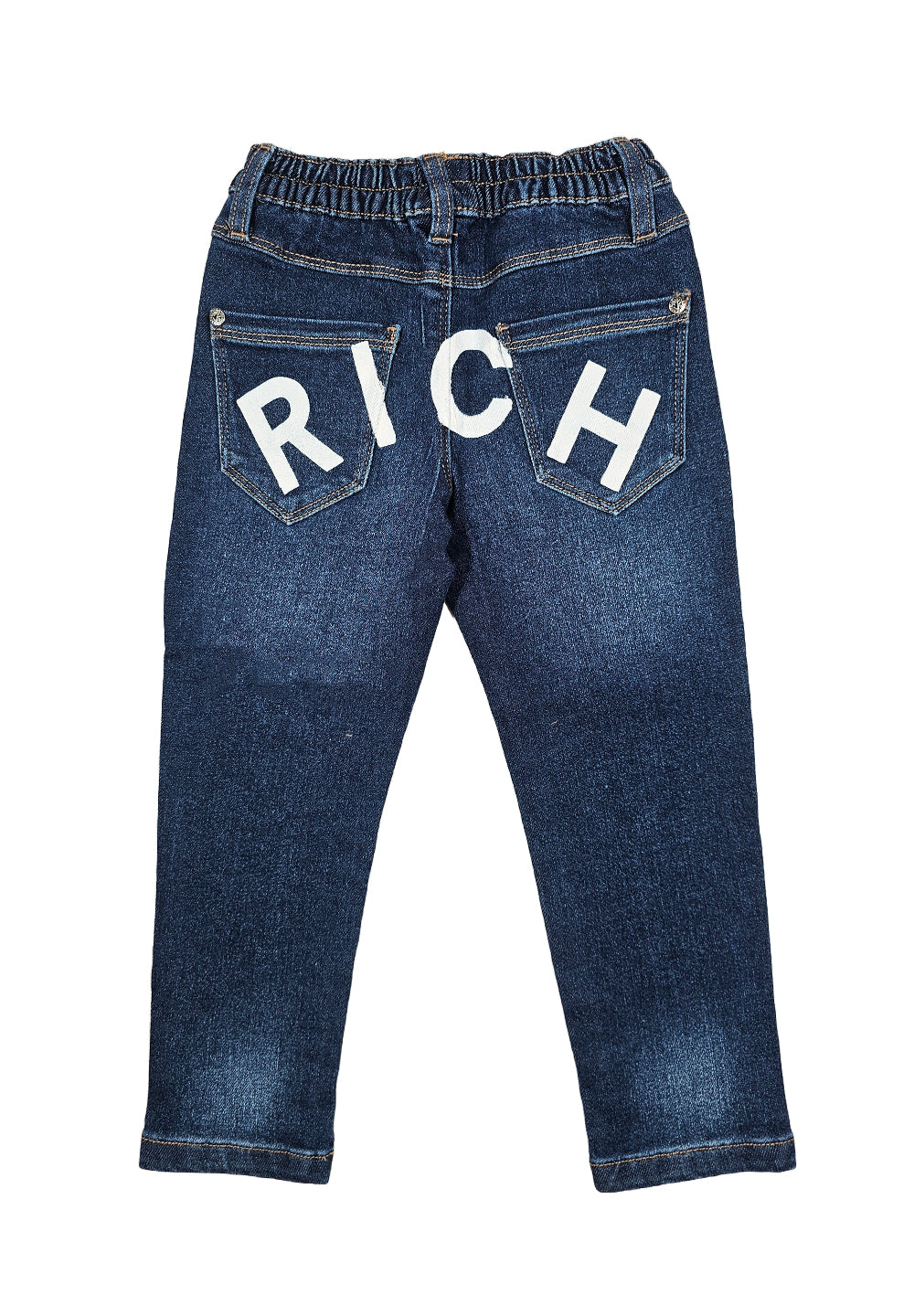 Jeans blu denim per neonato