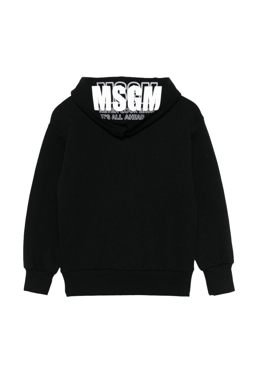 Felpa zip nera per bambino