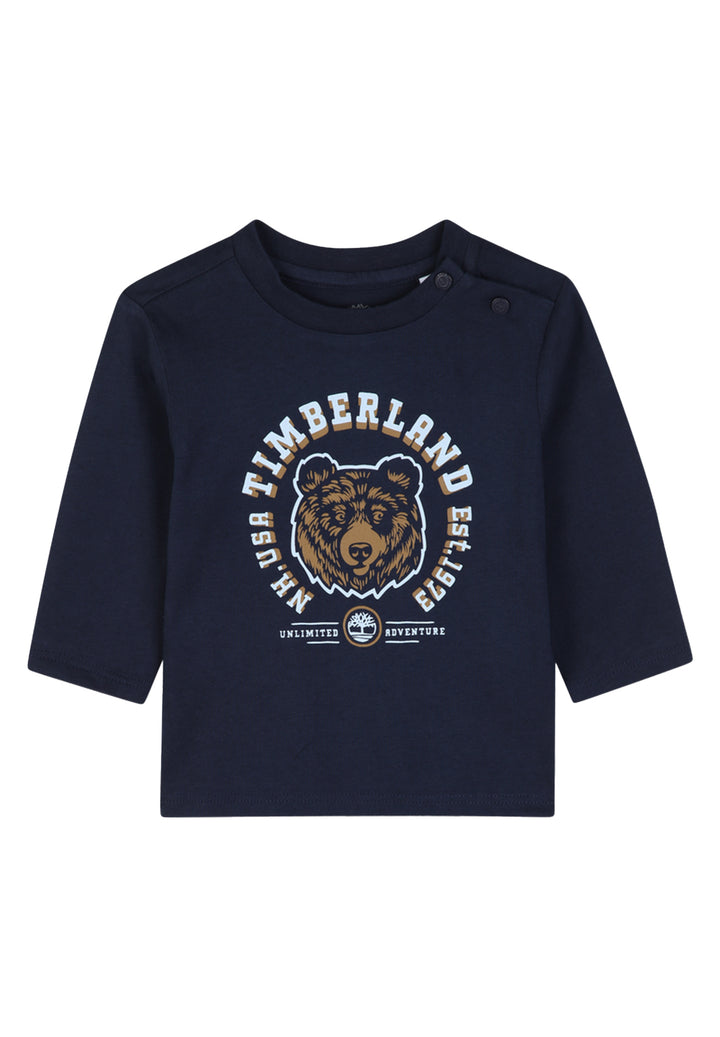 T-shirt blu navy per neonato