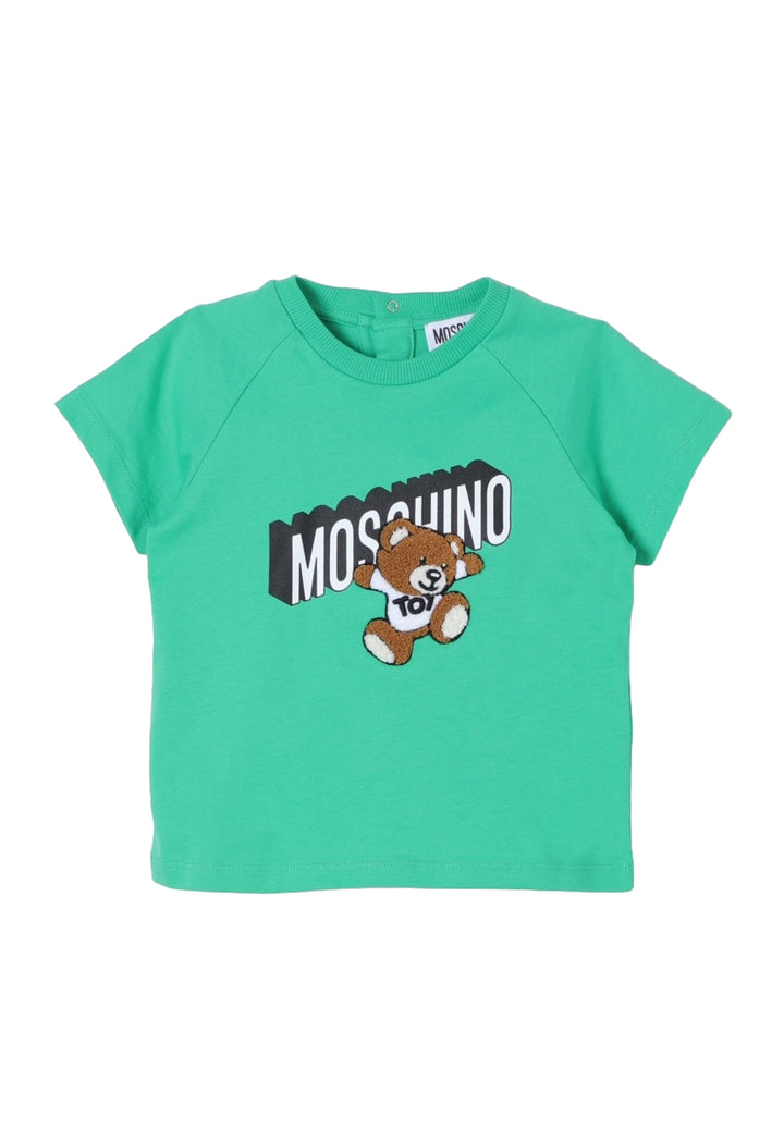 T-shirt verde per neonato