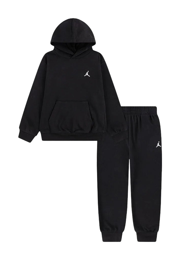 Completo felpa nero per bambino