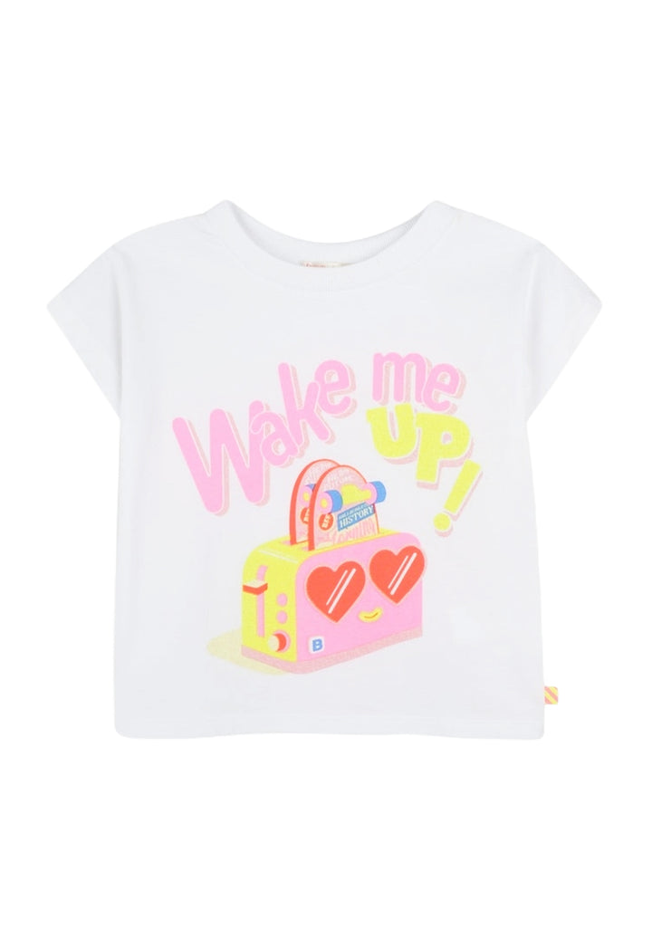 T-shirt bianca per bambina