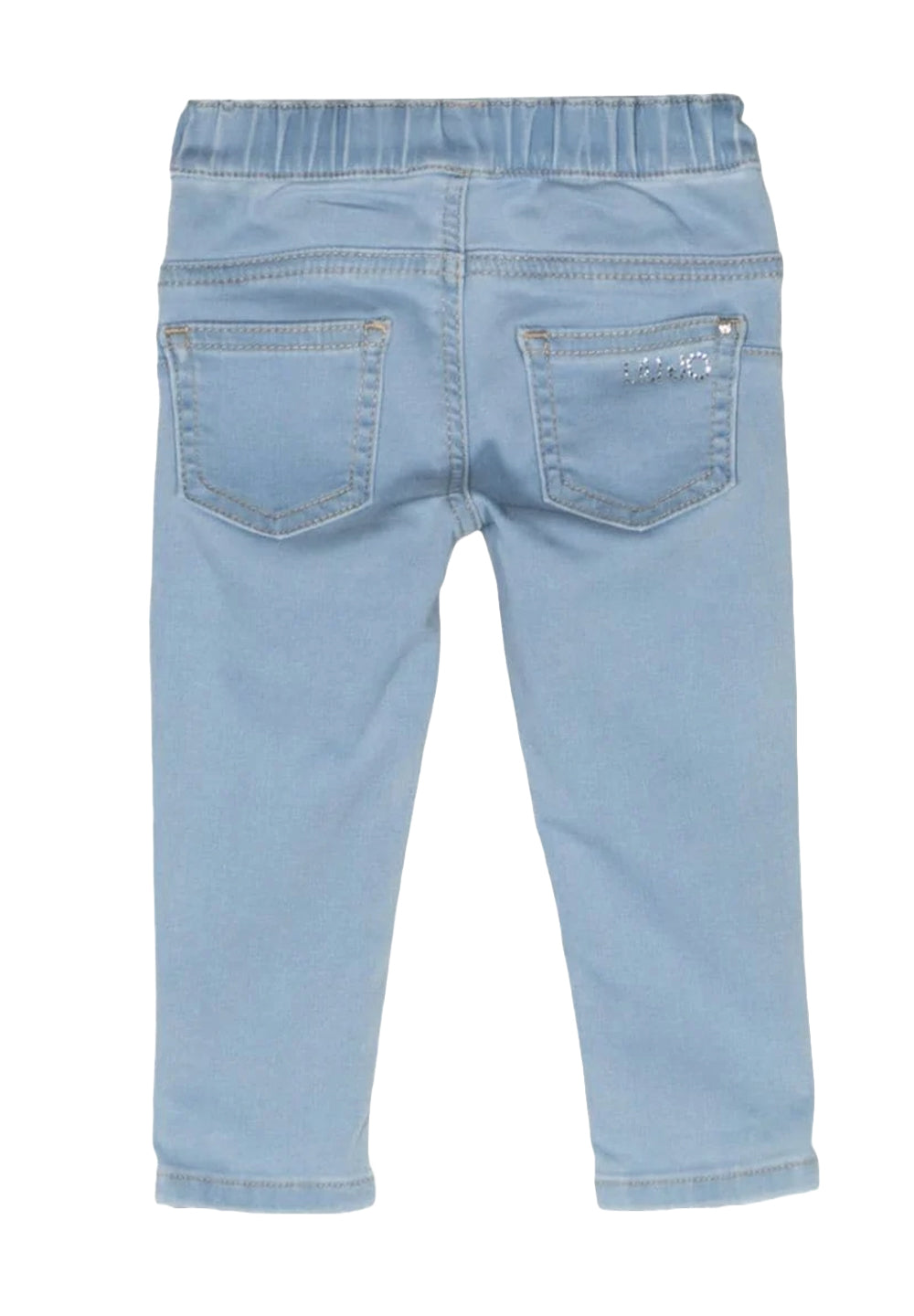 Jeans blu denim per neonata