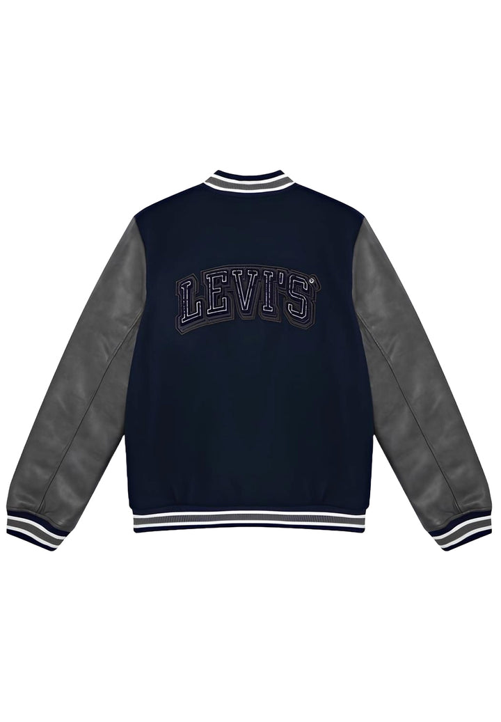 Bomber blu-grigio per bambino