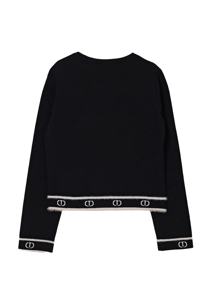 Maglione nero per bambina