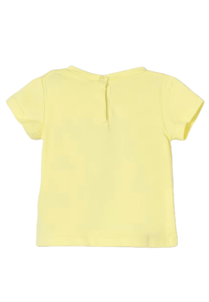 T-shirt gialla per neonata