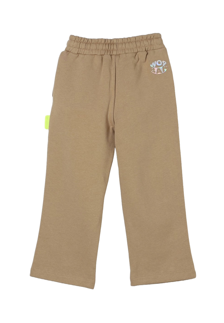 Pantalone felpa marrone per bambino