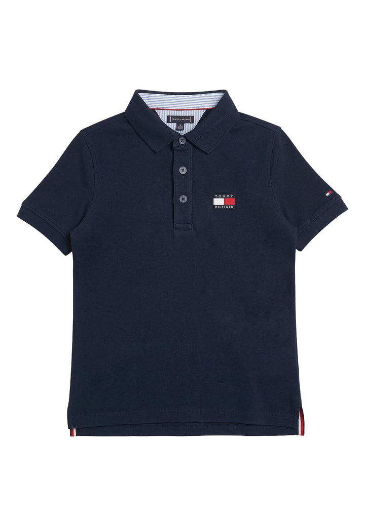 Polo blu navy per bambino