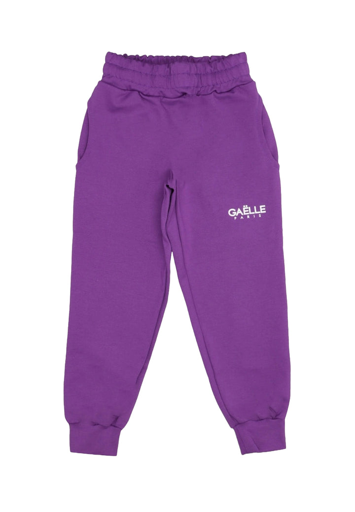 Pantalone felpa viola per bambina