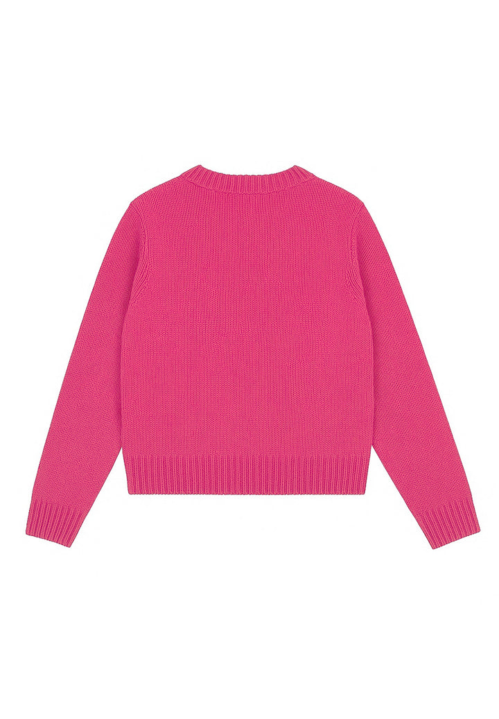 Maglione rosa per bambina
