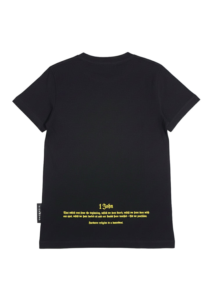 T-shirt nera per bambino