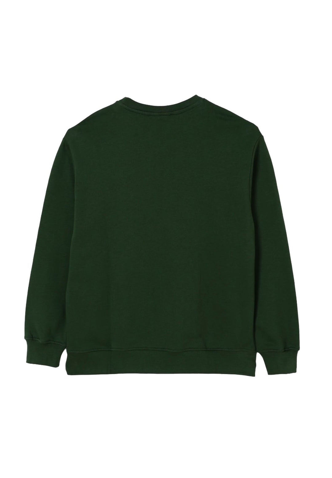 Felpa girocollo verde unisex