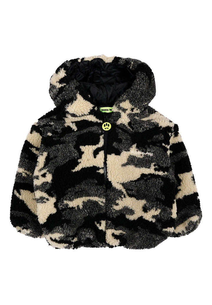 Giubbotto teddy nero per neonato