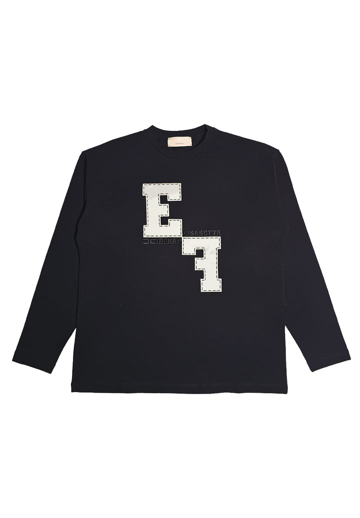T-shirt nera per bambina