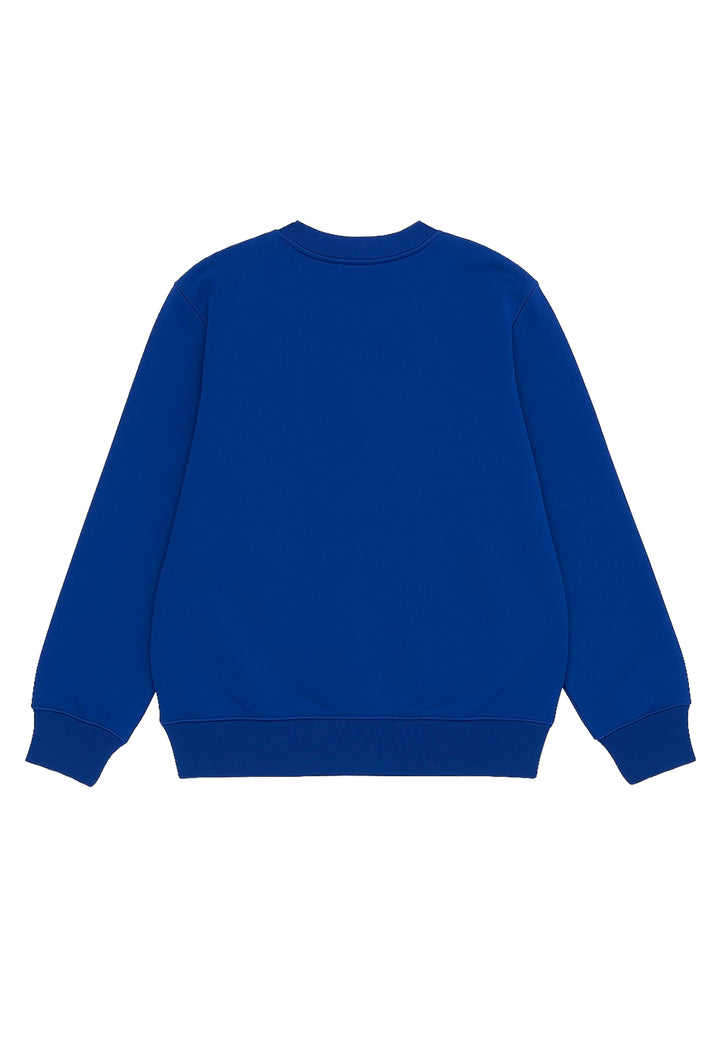 Felpa girocollo blu royal per bambino