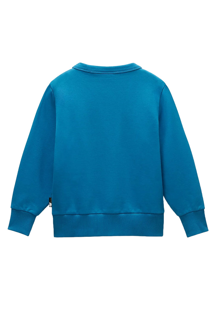 Blue crewneck sweatshirt for boy