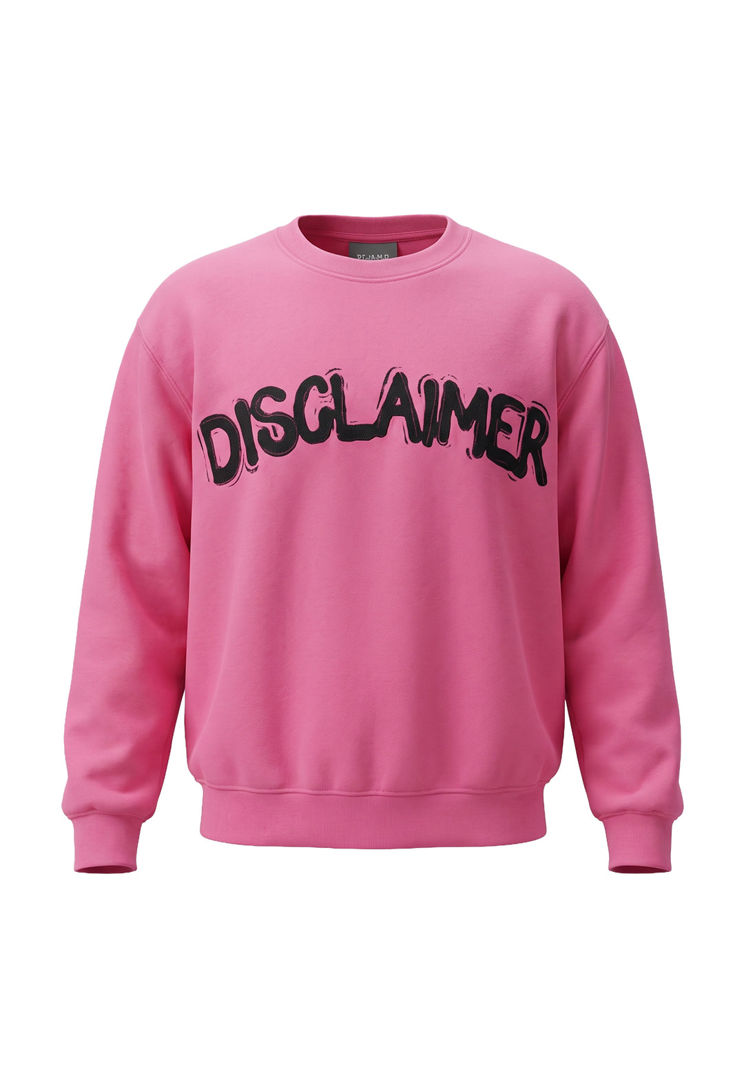 Felpa girocollo fuxia per bambina