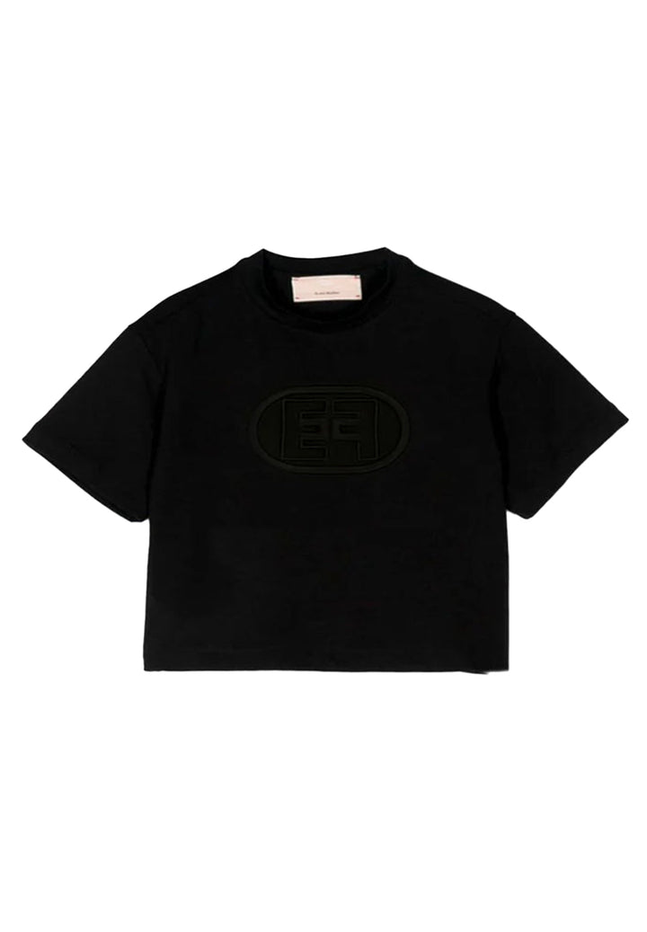 T-shirt nera per neonata