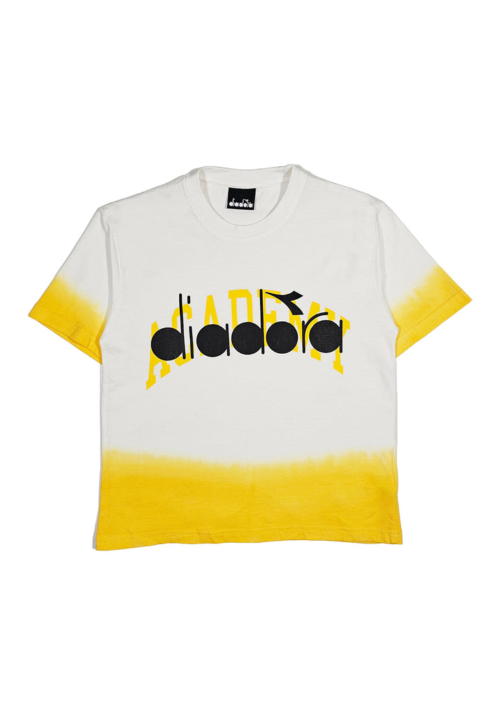 T-shirt bianco-giallo per bambino