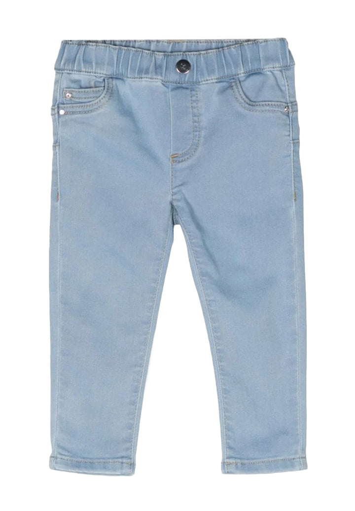 Jeans blu denim per neonata