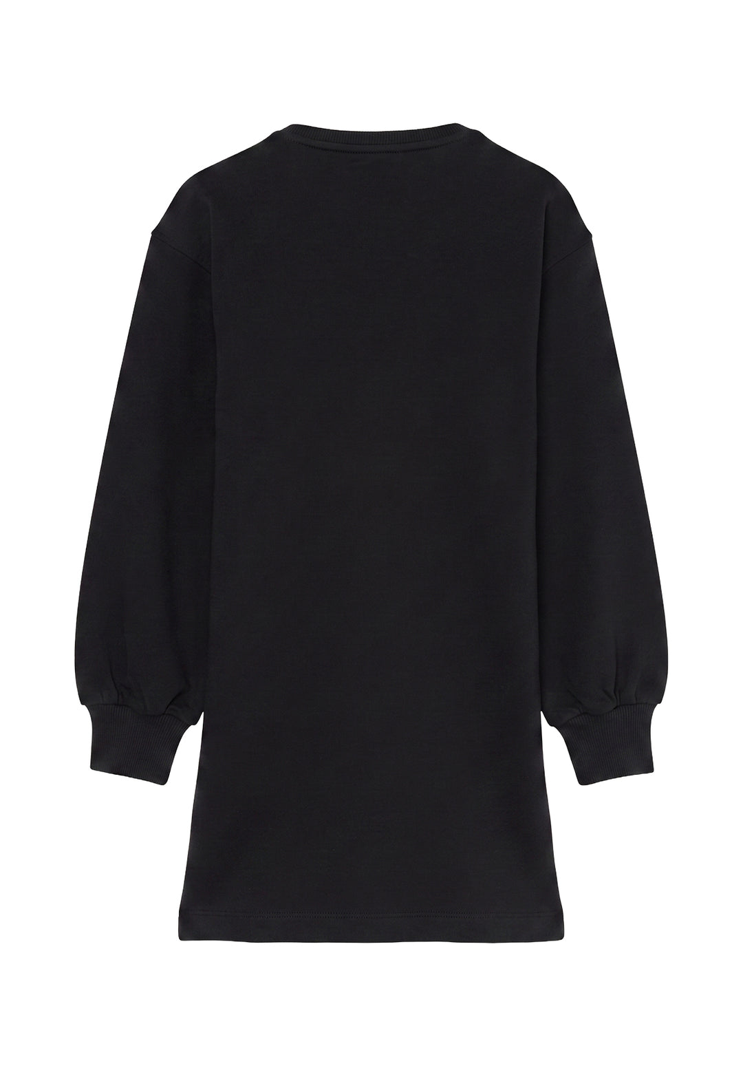 Vestito felpa nero per bambina