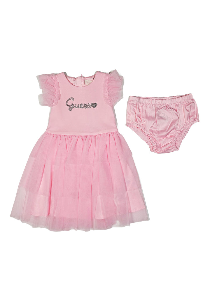 Vestito tulle rosa per neonata