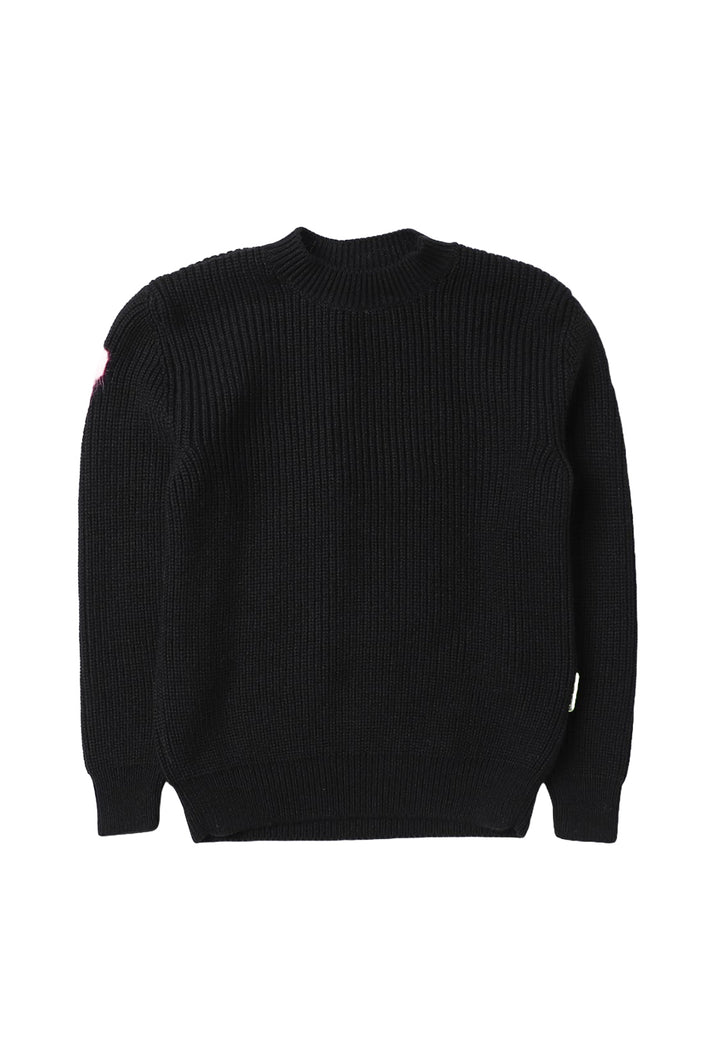 Schwarzer Pullover für Mädchen