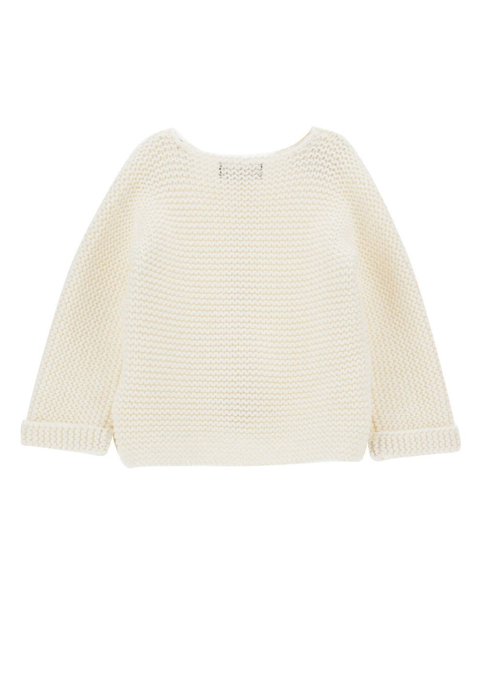 Cremefarbene Strickjacke für Baby-Mädchen