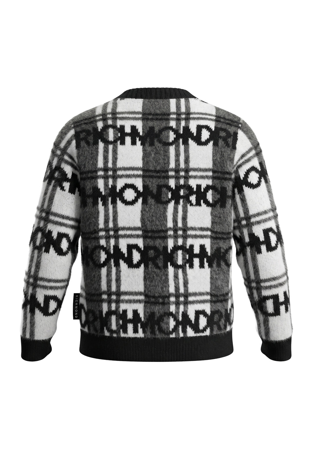 Cardigan bianco-nero per neonato
