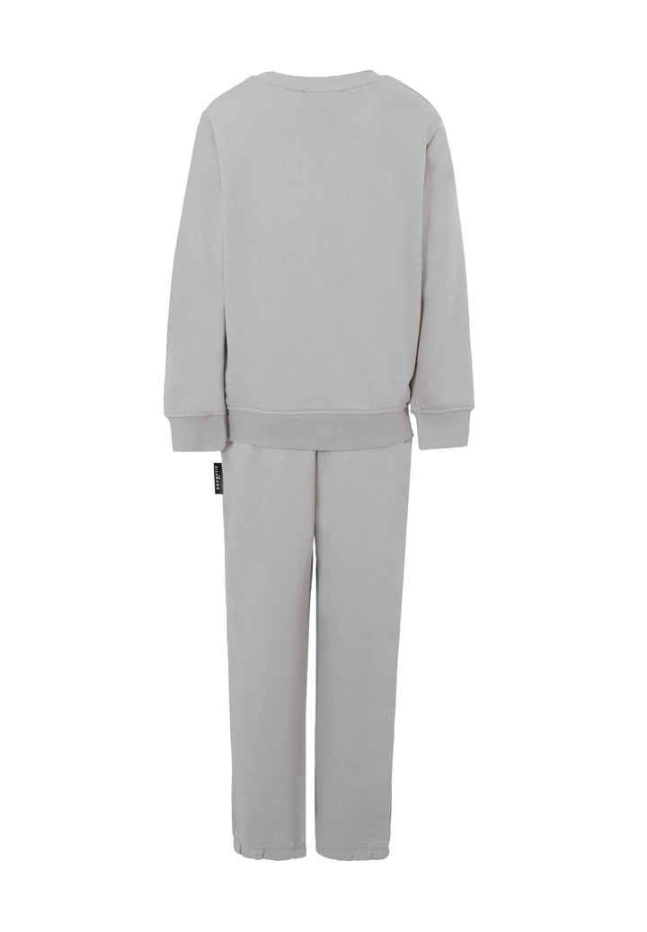 Completo felpa grigio per bambino