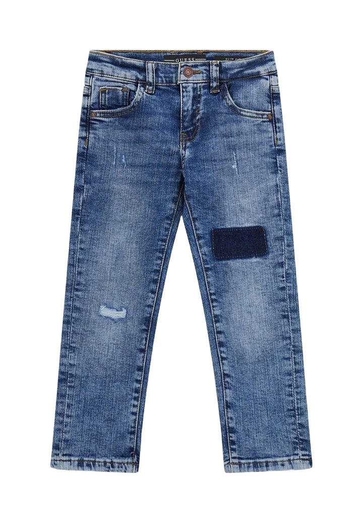 Jeans blu denim per neonato