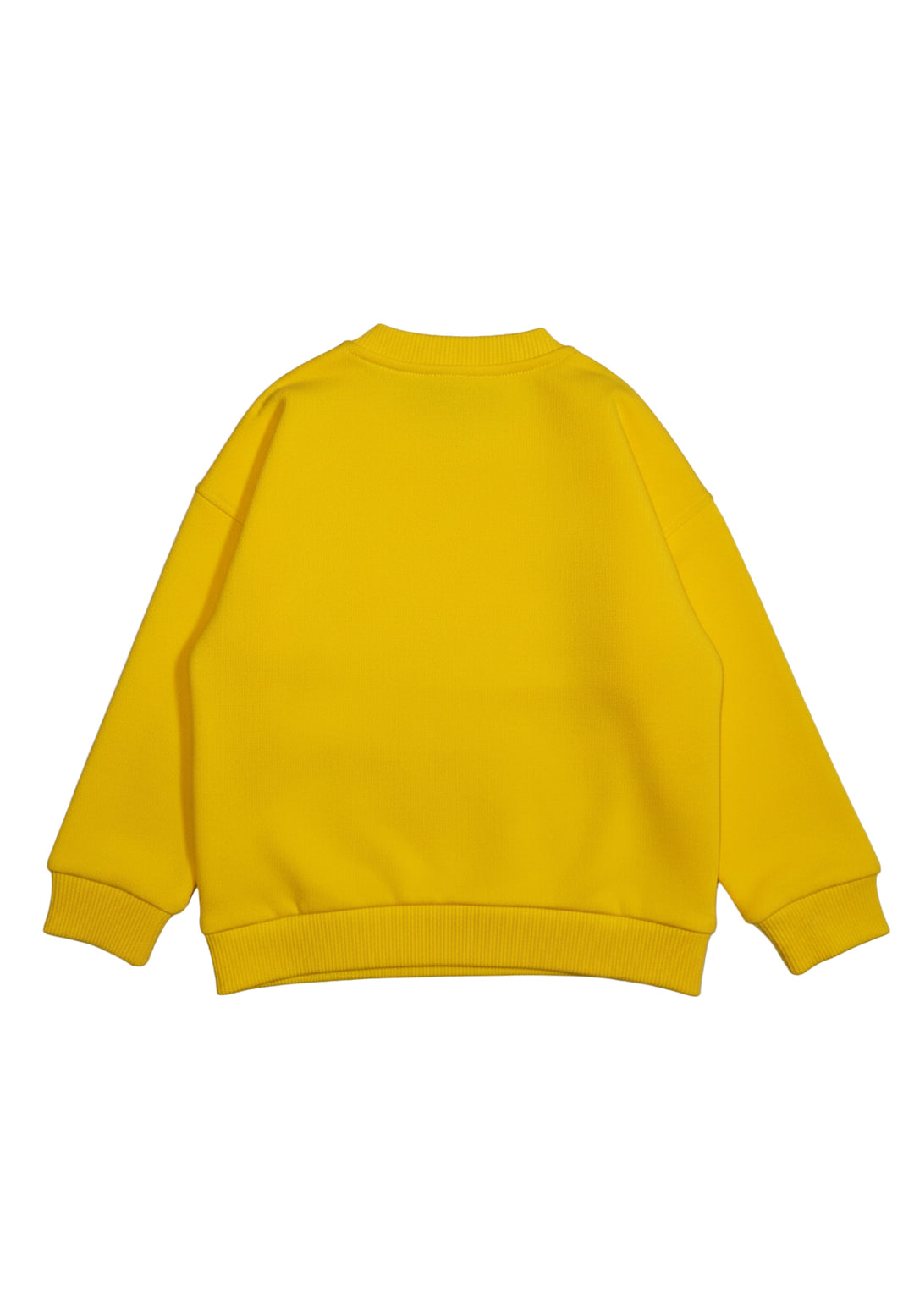 Felpa girocollo gialla per neonato