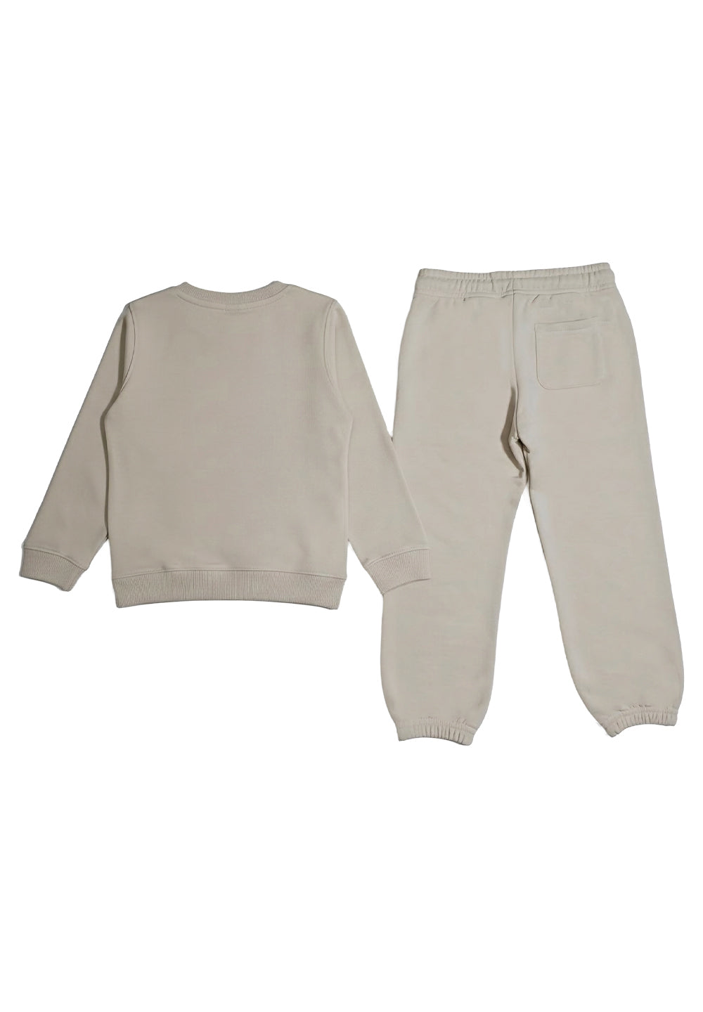 Completo felpa beige per bambino