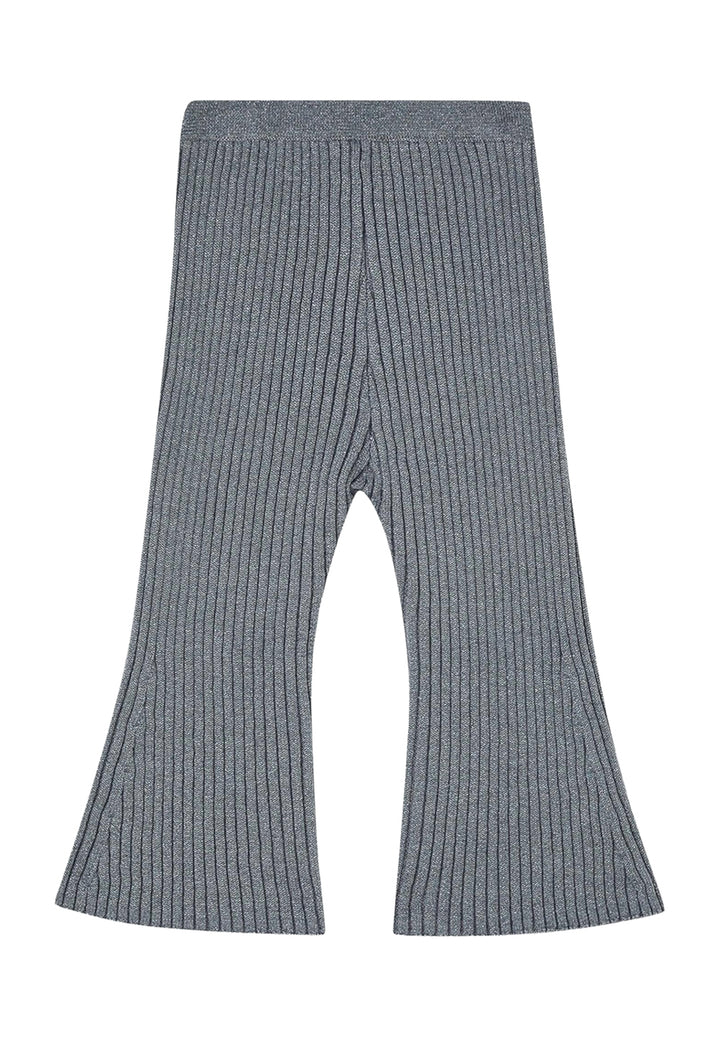 Pantalone maglia grigio per bambina
