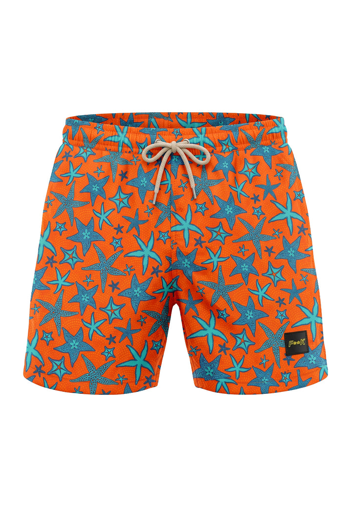 Costume boxer arancione per bambino