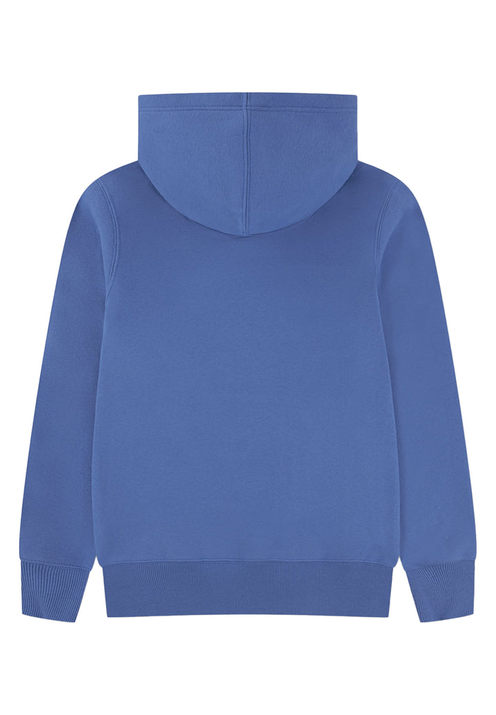 Felpa cappuccio blu per bambino