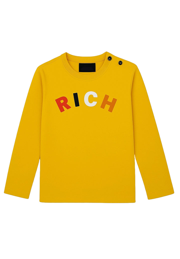 T-shirt giallo senape per neonato