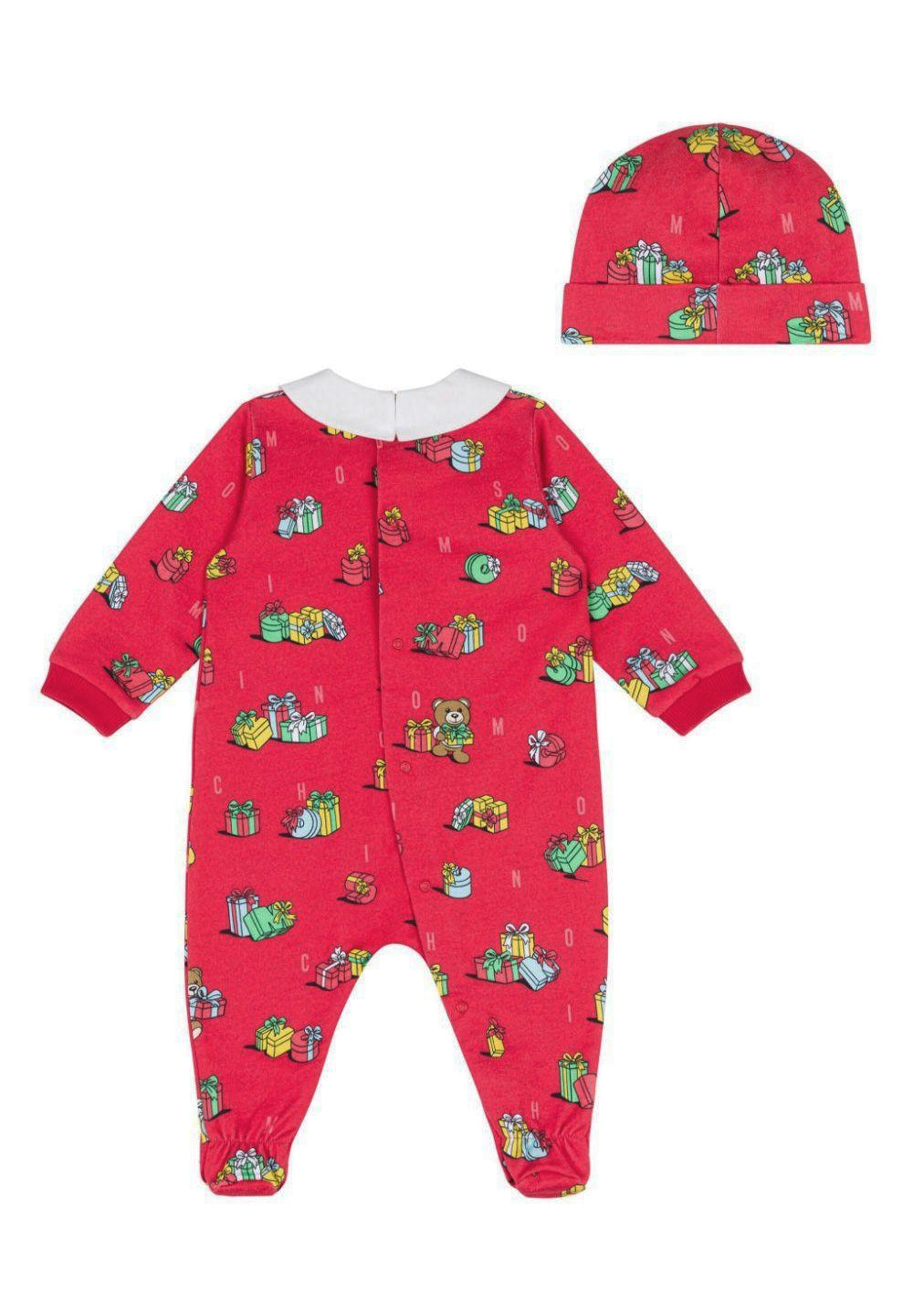 Tutina + cappello rossa per neonato