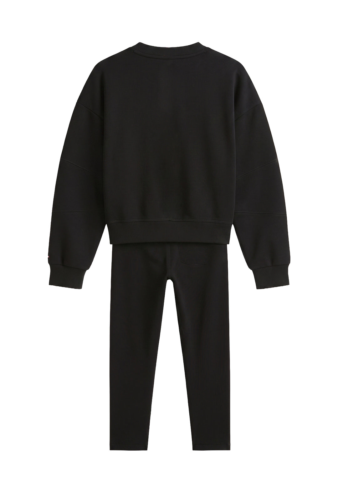 Completo felpa nero per bambina