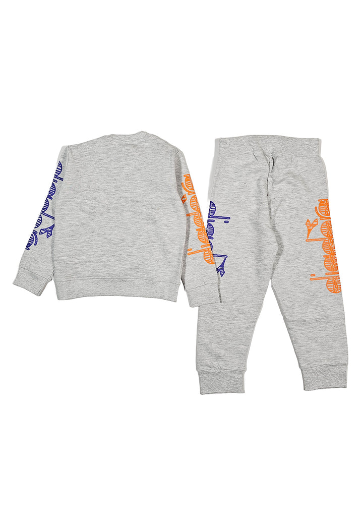 Gray sweatshirt set for boy