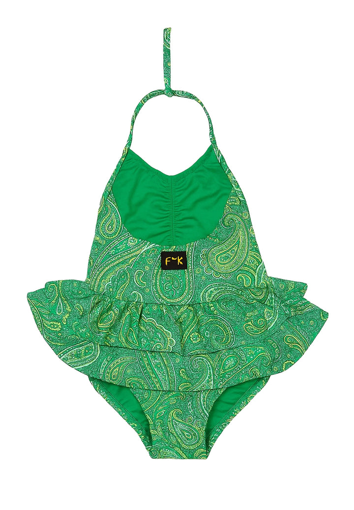 Costume intero verde per neonata