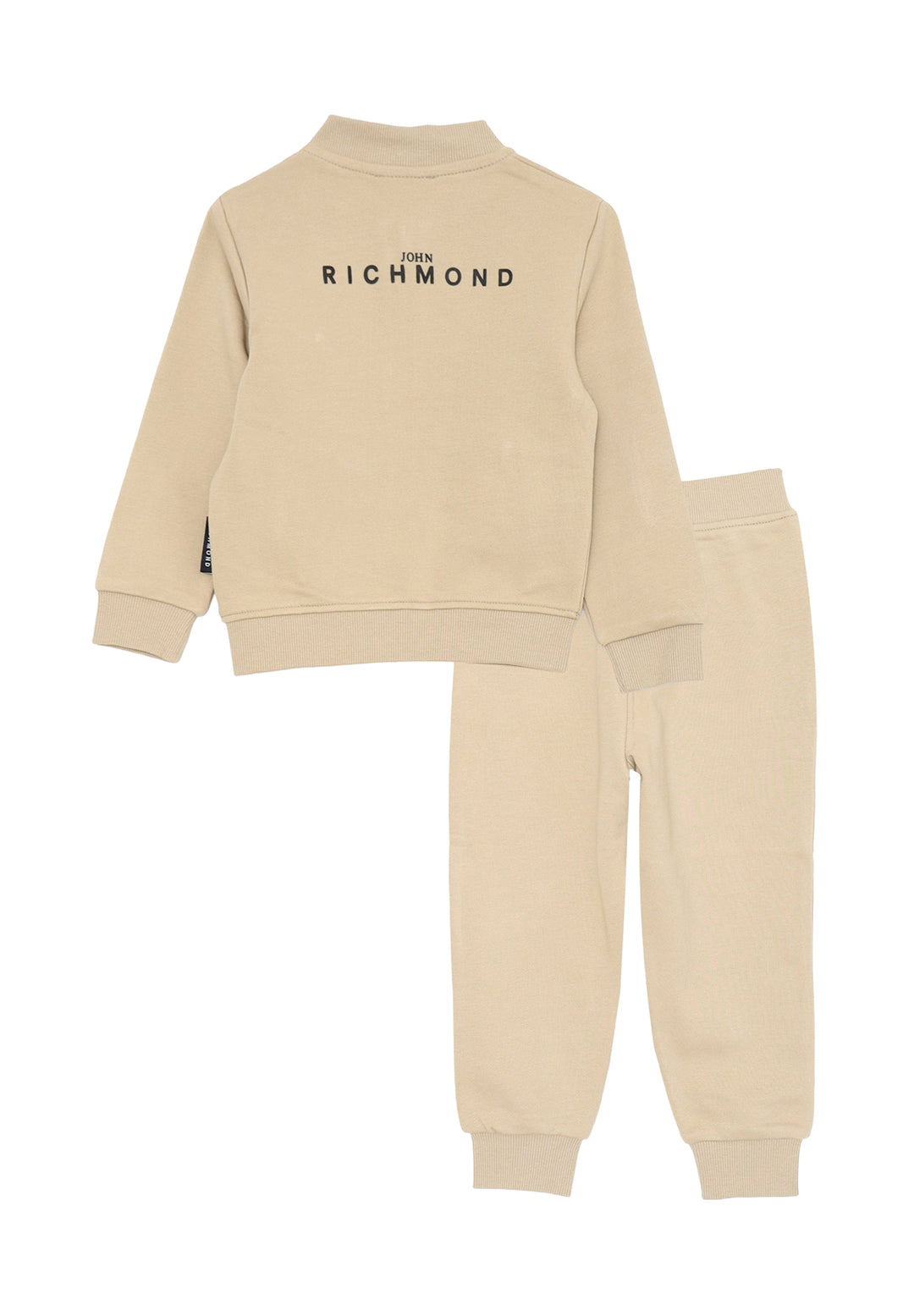 Completo felpa beige per neonato