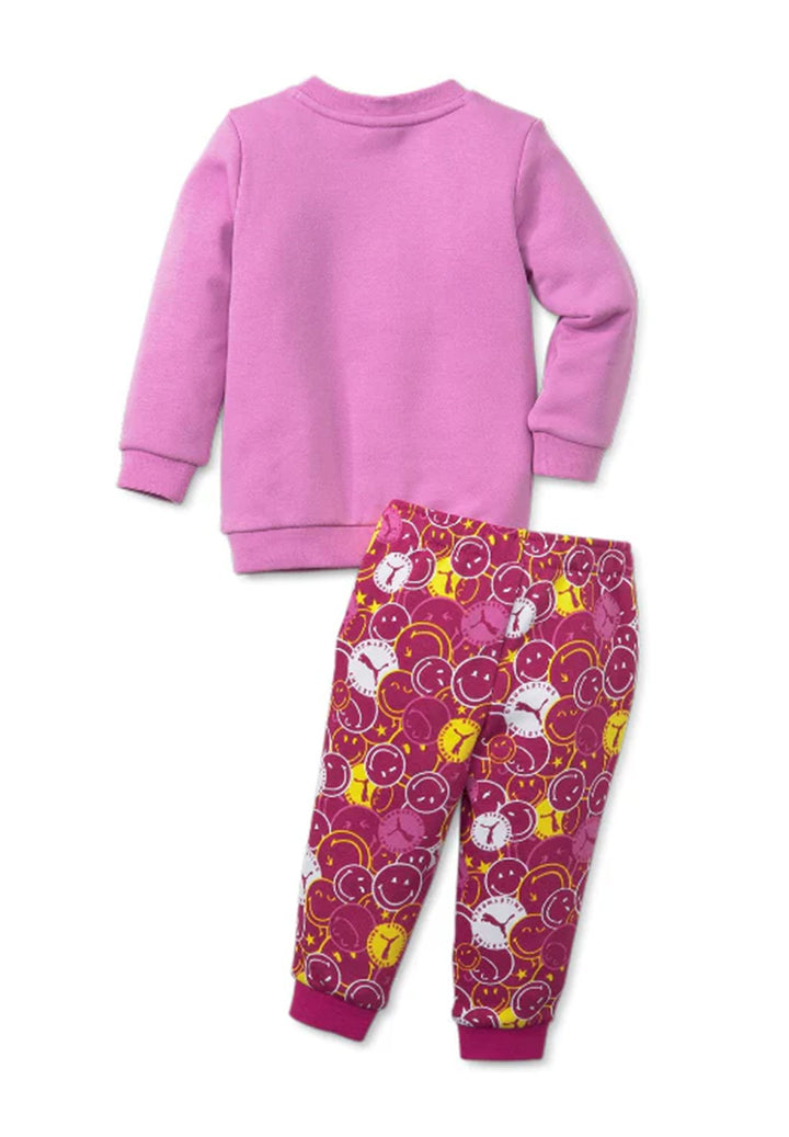 Fuchsiafarbenes Sweatshirt-Set für Babymädchen