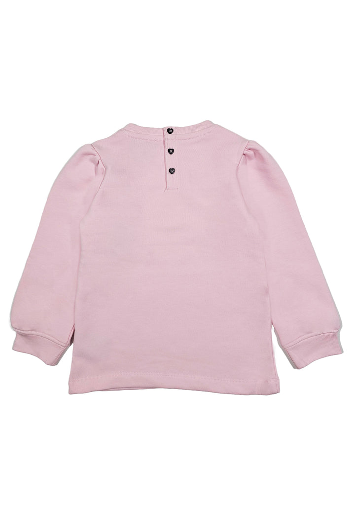 Vestito felpa rosa per neonata
