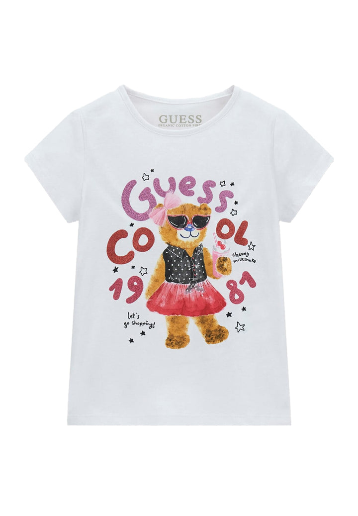 T-shirt bianca per bambina